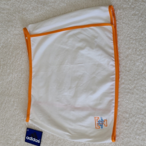NEW Tennessee Adidas Vintge UT Lady Vols Tennis Skirt Orange White Logo Split XL - Picture 2 of 13